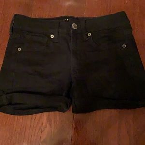 American Eagle Black Jean Shorts Super Stretch